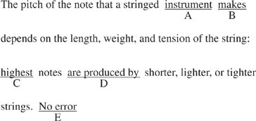 SAT Identifying Sentence Errors Practice Question 307: Answer And ...