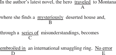 Sat Error. Question Example SAT Identifying Sentence Errors Practice Test 25_cracksat.net