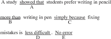 SAT Identifying Sentence Errors Practice Question 317: Answer And ...