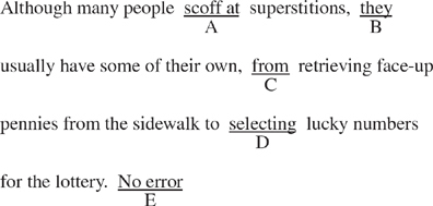 Sat Error. Question Example SAT Identifying Sentence Errors Practice Test 26_cracksat.net